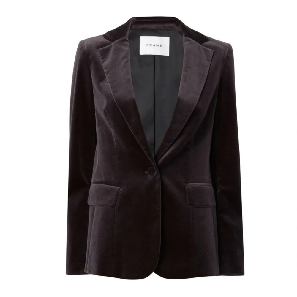 Frame velvet blazer